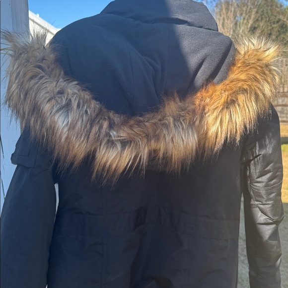 Canada Weathergear Coat Black Puffer Jacket Fur Hood Women's Small LIKE NEW - Picture 12 of 15